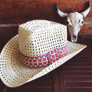 RESISTOL Hand Woven Straw Cowboy/Cowgirl Hat
